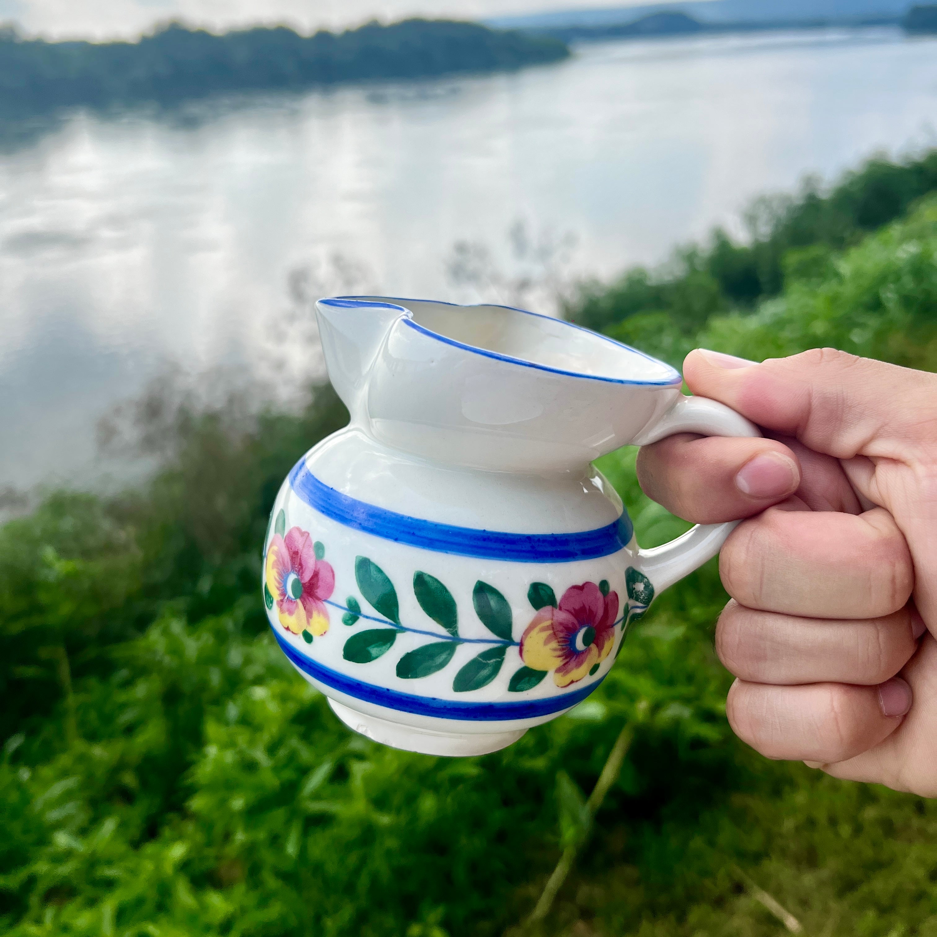 Vibrant Floral Pitcher