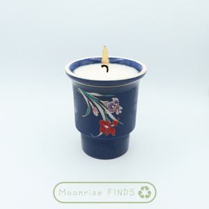 Navy Floral Cup