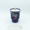 Navy Floral Cup