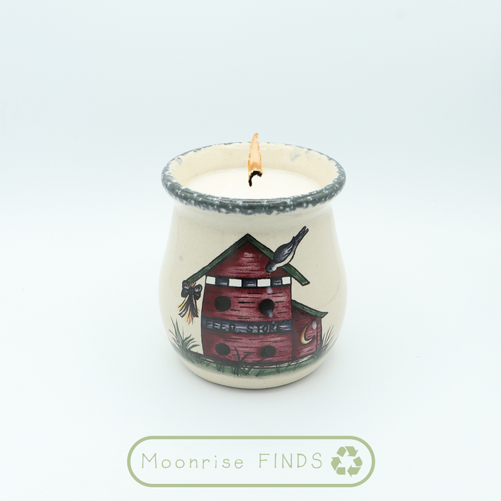 Ceramic Birdhouse Jar